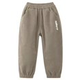 thumbnail image 3 of Ruyang Corduroy Jogger Pants for Boys Letter Print Harem Pant Kids Elastic Waist Sweatpants Fall Lightweight Running Pants, 3 of 7