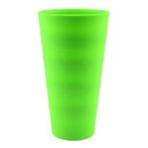 YBM Home Reusable Plastic Cups 18 oz, Unbreakable Drinkware Dishwasher Safe, Green