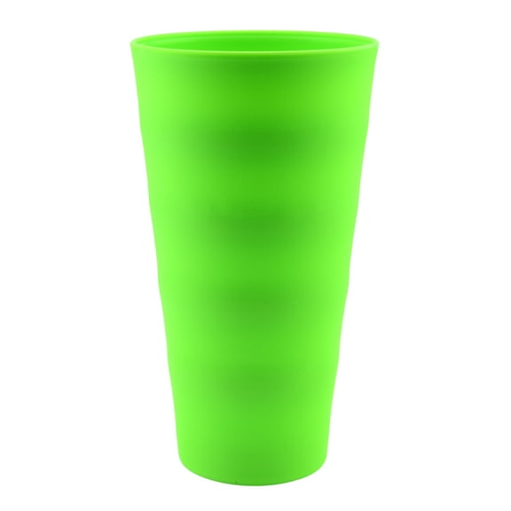 YBM Home Reusable Plastic Cups 18 oz, Unbreakable Drinkware Dishwasher Safe, Green