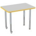 thumbnail image 4 of ECR4Kids 24in x 36in Rectangle Premium Thermo-Fused Adjustable Activity Table Grey/Yellow/Silver - Super Leg, 4 of 8