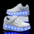 thumbnail image 3 of KOFUBOKE Child Teen Roller Skates Double Wheel Shoes Light Up LED shoe 1 size, 3 of 8