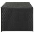 thumbnail image 3 of vidaXL Garden Storage Box Poly Rattan 180x90x70 cm Black, 3 of 5