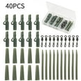 thumbnail image 1 of Colaxi 40 Pieces Carp Fishing Running Rig Accessories Kit Compact for Coarse Fishing Angler Sturdy Multipurpose with Assortment Box Dark Green, 1 of 8