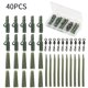 thumbnail image 5 of Kit de 40 pinzas para pesca de carpas, conos de cola giratorios y estuche de almacenamiento portátil. Verde oscuro, 5 of 9