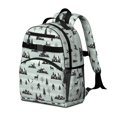 thumbnail image 2 of Bigfoot and Mountain Blue Pattern Cute School Backpack Bag for School with Padded Back and Adjustable Shoulder Straps 15.25"x11.5"x5.25", 2 of 5