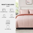 thumbnail image 3 of Mainstays Reversible Bed-in-a-Bag Comforter and Sheet Set, 7-Piece, Queen, Pink Blush, 3 of 13