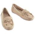 thumbnail image 2 of Collections Etc Stylish Microsuede Tassel Tie Cut-Out Pattern Moccasins, 2 of 4