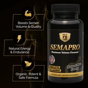 Semapro - Extreme Semen Volumizer and Male Energy Formula - All Natural Endurance, Stamina & Health (60 Caps)