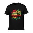 thumbnail image 5 of T-shirt Jamaica Colorf  Soft Cotton Adult Heat-Transfer Graphic T-Shirt - 180g Breathable Fabric, Unisex Summer Casual Wear with Durable Heat-Printed Design, 5 of 10