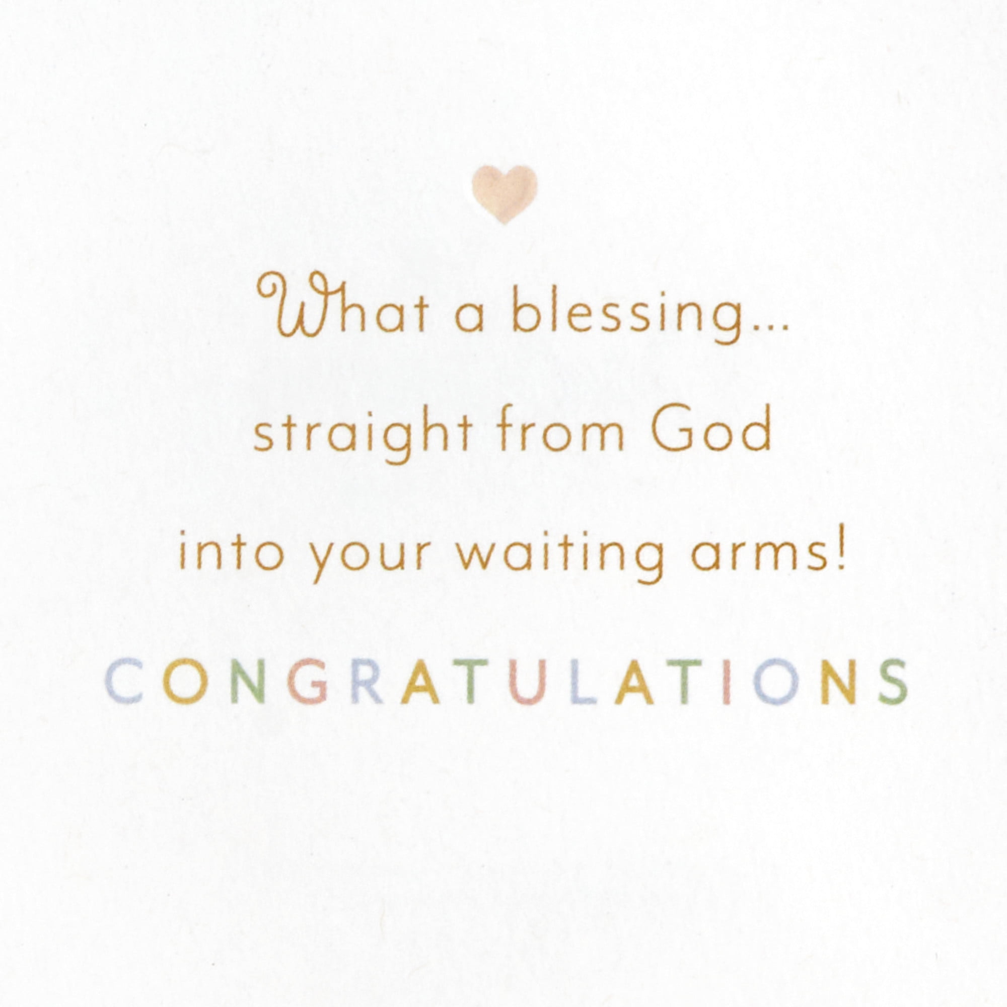 DaySpring Religious New Baby Card (What a Blessing)