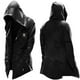 thumbnail image 3 of Trendy Hooded Men's Trench Coat Open Front Cardigan with Pocket and Drawstring Halloween Party Supply, 3 of 5