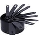 thumbnail image 5 of Juego de 10 piezas de cuchara medidora de plástico, juego de herramientas para hornear NoBPA, accesorio de cocina para el hogar (negro), 5 of 5