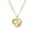 Gold B, variant on Heart Initial Necklace for Women Letter Pendant A-Z Gold Plated Cubic Zirconia Dainty Personalized Flower Gift Jewelry Gold-O