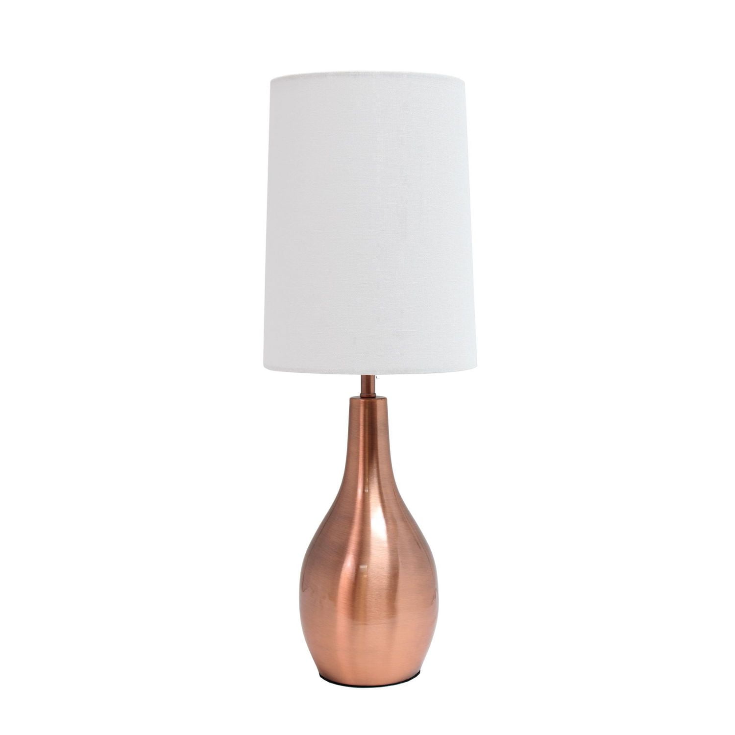 Simple Designs 1 Light Tear Drop Table Lamp