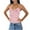 Pink, variant on Womens Tank Tops- Women's Sexy Sequin Beaded Open Back Halter Top Y2K Stylish V Neck Camisole Crisscross Straps Back Tie Crop Tops Pink L