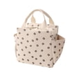 thumbnail image 2 of 12L Lunch Bag for Women Men Cute Corduroy Lunch Tote Bags Reusable Insulated Lunch Box Large Capacity Reusable Insulated Cooler for Work/Picnic/Travel, 2 of 4