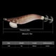thumbnail image 3 of Cebo de pesca luminoso, señuelos de pesca de simulación con anzuelo de calamar vívido para pescar, 3 of 5