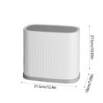 thumbnail image 3 of AuroraX Square Bathroom Trash Can with Lid Odor Seal Thickened 3 Gallon White Garbage Can Contemporary Plastic Trash Bin for Bathroom Toilet, 3 of 6