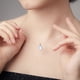 thumbnail image 4 of WORGEOUS Collar de piedra lunar, collar de mujer, joyería, colgante de piedra, collar llamativo, collar de boda con caja, 4 of 7