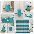 thumbnail image 3 of Clara Clark  20 Piece Complete Bathroom Accessories Kit with Shower Curtain Set Teal, 3 of 5