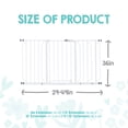 thumbnail image 3 of Regalo 36" Extra Tall Baby Safety Gate, Fits 29-49", White, 3 of 9
