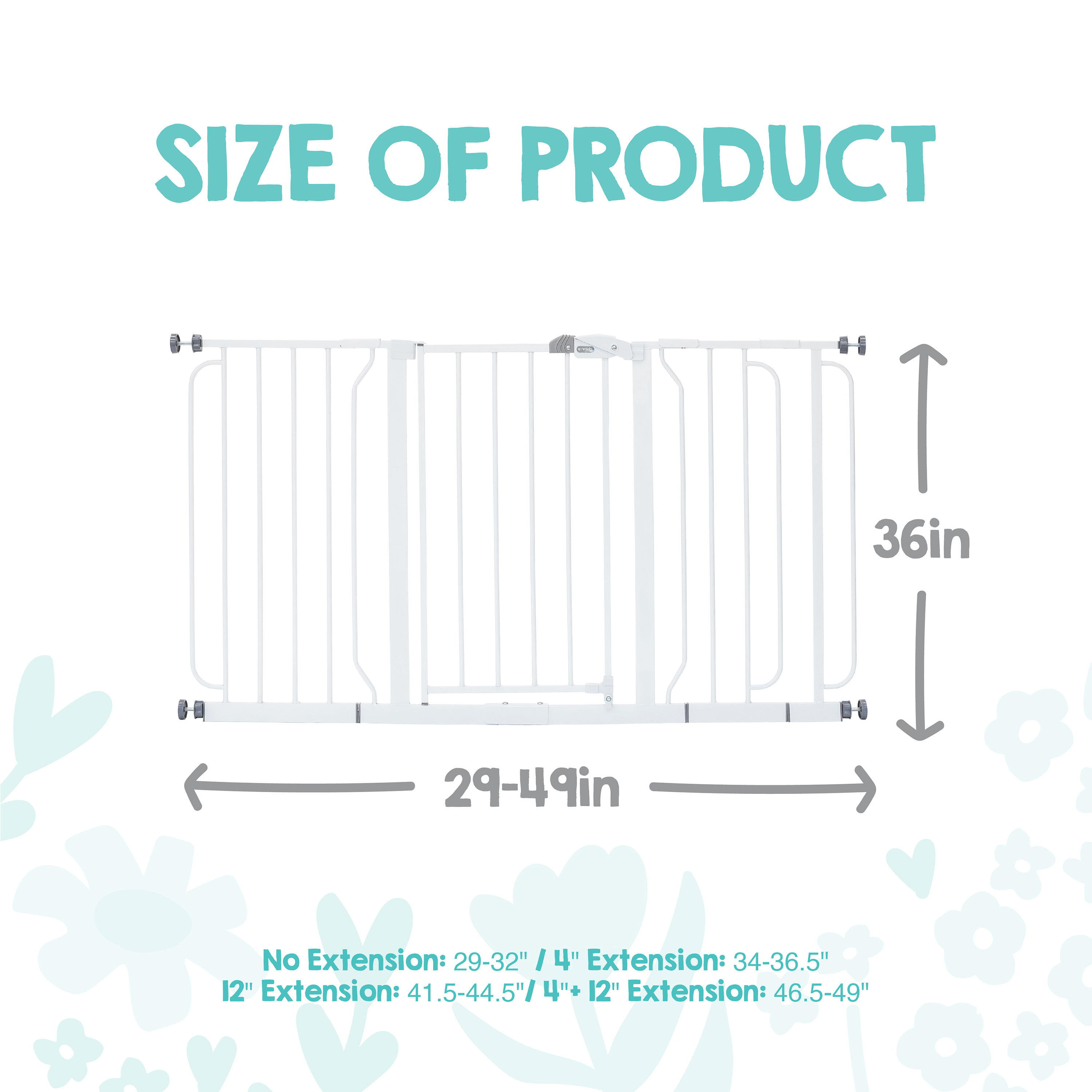 Regalo Extra Tall Safety Gate, 36 Inch, Fits 29-49 Inch photo 3