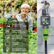 RainPoint Digital Water Flow Meter for Gardening Water Sprinkler RV Tank Bi-Directional Measurement,ICS018