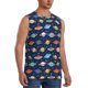 thumbnail image 2 of Fotbe Planets And Stars Men's Camiseta sin Mangas Estampada para Hombres, Playera Casual para Gimnasio, Entrenamiento, Playa-3X-Large, 2 of 7