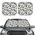 thumbnail image 2 of Naloa Beach Print 2-Piece Windshield Sunshade,Foldable Car Front Window Sun Shades,for Most Sedans SUV Truck-Small, 2 of 6