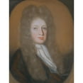 thumbnail image 2 of Henrietta Johnston 12x14 Black Ornate Wood Framed Double Matted Museum Art Print Titled: Pierre Bacot (ca. 1708-10), 2 of 5