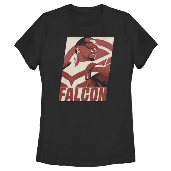 Women's Marvel The Falcon and the Winter Soldier Falcon Poster  Graphic Tee Black Medium