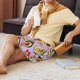 thumbnail image 5 of Balery Cartoon Avocados Pantalones cortos de pijama de punto de algodón para hombre con cinturilla y bolsillos-Large, 5 of 6