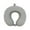 Gray, variant on Summer Savings! PRETXORVE U-shaped Pillow Foam Summer Ice Silk Cervical Pillow Ice Silk Slow Office Neck Pillow Nap Pillow