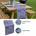 thumbnail image 5 of Purple Navy Blue Table Runner - 120 Inch Long, Kitchen Dining Table Runner Dresser Scarves, Retro Botanical Abstract Art Farmhouse Decor for Coffee Tables Wedding Party Banquet, 5 of 8