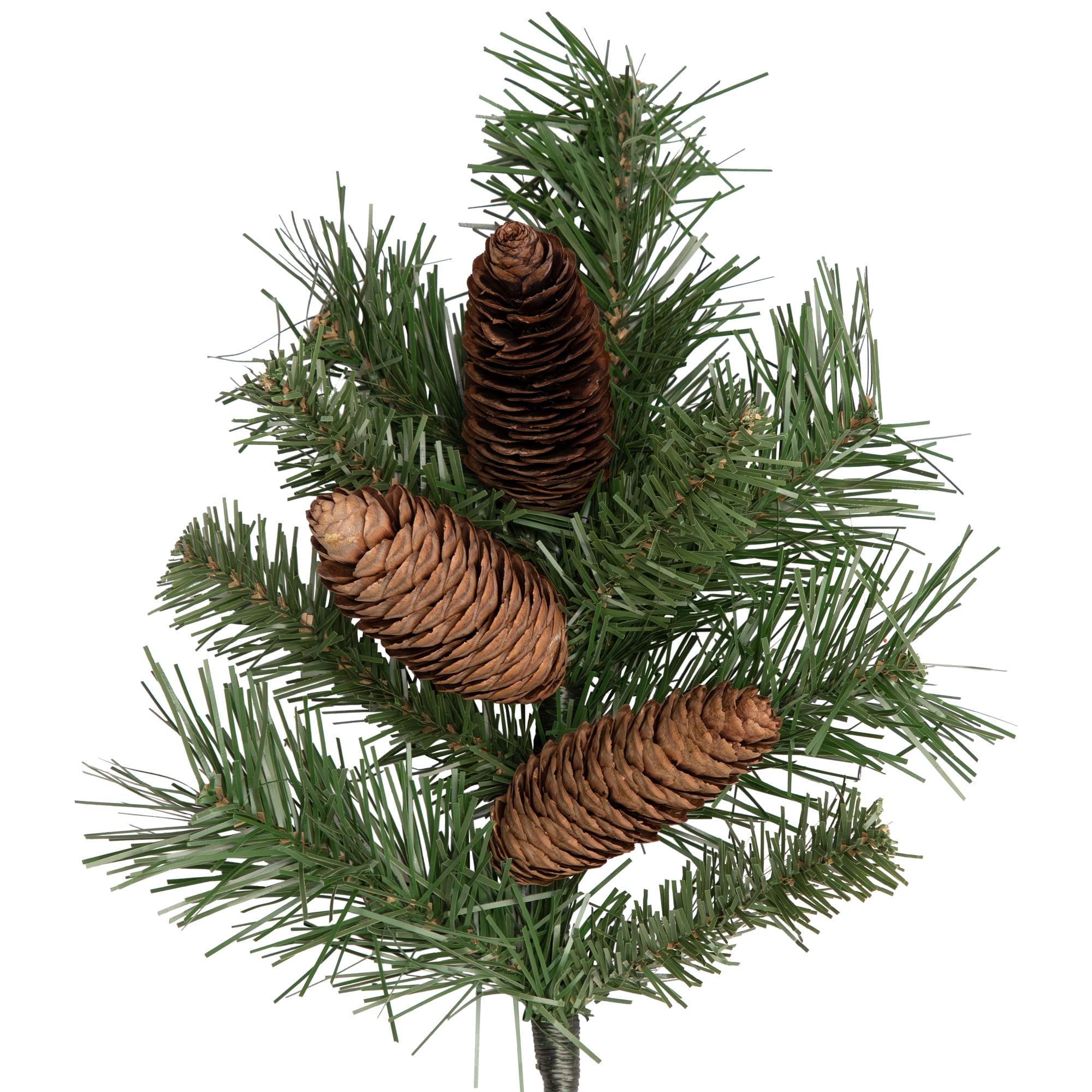 15" Dakota Red Pine Artificial Christmas Craft Spray with Pine Cones