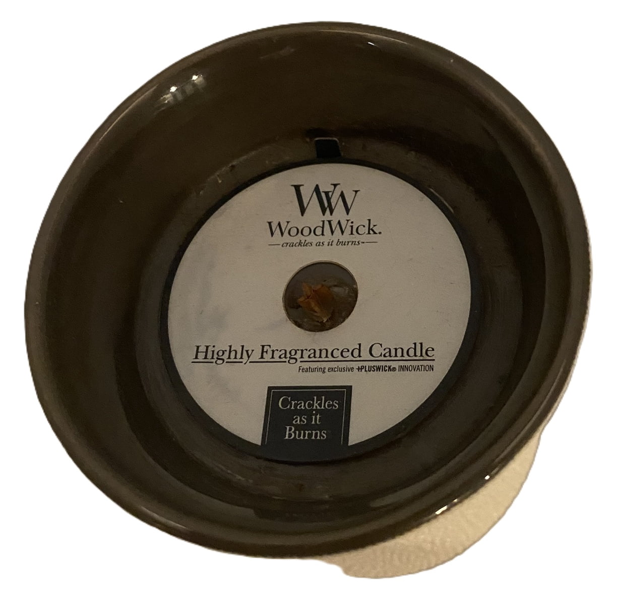 WoodWick SAND & DRIFTWOOD Small Textured Hourglass Candle with Crackling Wick 4.7oz