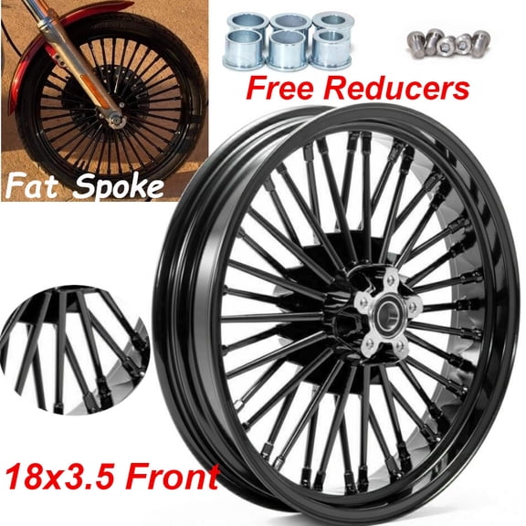 18" X 3.5" Fat Spoke Front Wheel Rim for Harley Touring Road King Street Glide