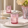 thumbnail image 2 of Pink  Votive Candle Holders Set, 12 PCS Tea Light Decor for Wedding, Birthday, Home Party, 2 of 6
