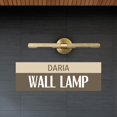 thumbnail image 2 of ECCLESTON EFFECTS Daria Wall Lamp Gold Finish Contemporary Lighting Modern Elegance, 2 of 7