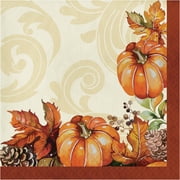 Autumn Wreath Thanksgiving 16 Ct 2 Ply Luncheon Napkins