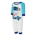 thumbnail image 3 of Christmas Pajamas  Long Sleeve Snowman Print Tops + Pants Set Sleepwear Loungewear for Family,, 3 of 10