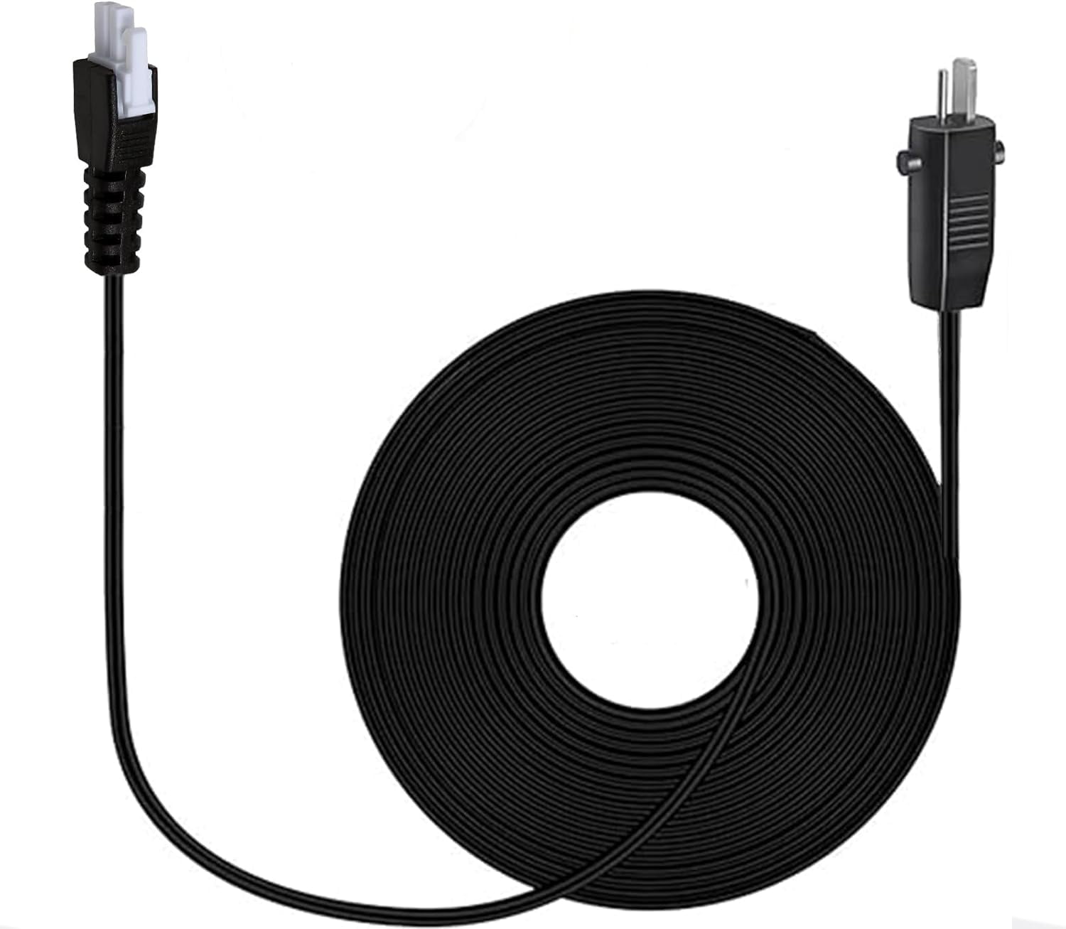 6.6 Feet Extension Cord for Adjustable Bed Base Power Supply，Electric Bed Power Cord Replacement Parts，Adjustable Bed Base Input Power Cord Cable Prong Replacement