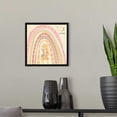 thumbnail image 2 of Kids Nursery Art Pastel Muted "Rainbow Giraffe" Natural Float Frame Canvas Art - 12x12, 2 of 5