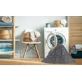 thumbnail image 2 of Ahgly Company Machine Washable Indoor Round Industrial Modern Dark Goldray Area Rugs, 4' Round, 2 of 7