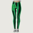 thumbnail image 2 of FYEGRE Women's Legging Women's Paddystripes Print High-Waisted Yoga Leggings for Running and Gym Workouts A S, 2 of 7