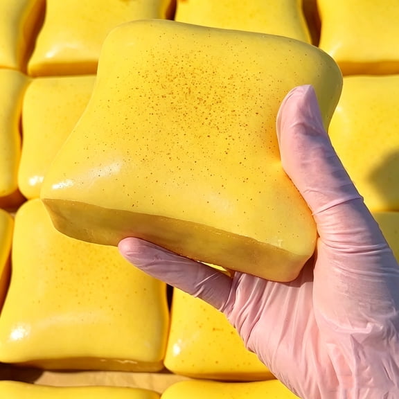 Yellow Butter Bread Squishy, Sensory Fidget Toys for Adults & Teens ADHD Anxiety Relief, Realistic Bread Squishy with Butter Scent, Fun Party Favors