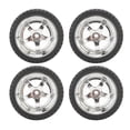 thumbnail image 2 of 4Pcs RC Car Tire Plastic Hub Rubber Wheel 3.3cm Diameter 1.2cm Width Accessory Set Kit For AE86, 2 of 8
