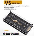 thumbnail image 1 of RGB Fan Hub ARGB Cable Splitter Hub Adaptador Computadora PC Accesorios (SATA), 1 of 4
