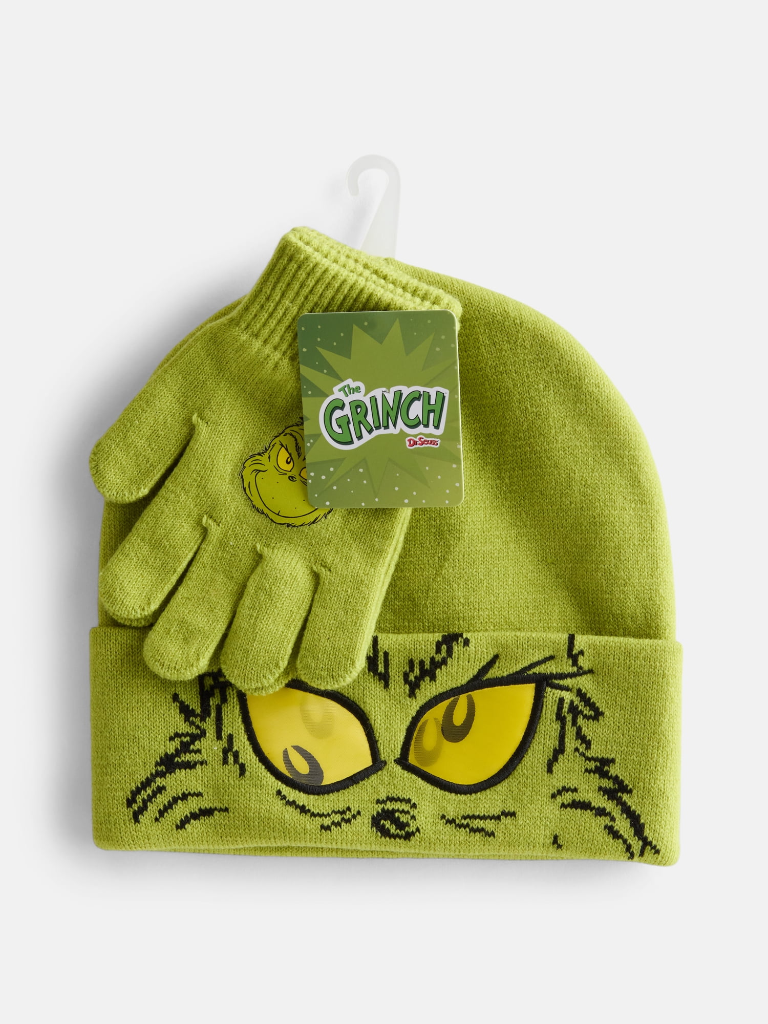 The Grinch Boys Beanie and Gloves Set, 2 Piece, One Size