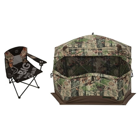 Int Elbow - Barronett Blinds Big Blind Folding Chair + Big Ox 5 Backwoods Hunting Blind